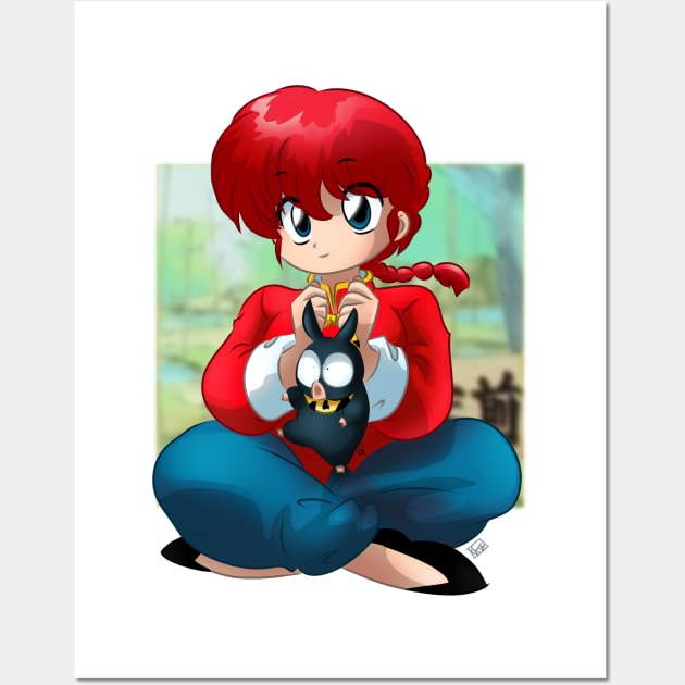 Ranma and P-Chan Wall Art by La Casa del Otaku